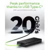ICY BOX IB-1917M-C32 carcasa para SSD negra M.2 alimentada por USB