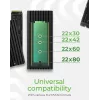 ICY BOX IB-1917M-C32 carcasa para SSD negra M.2 alimentada por USB