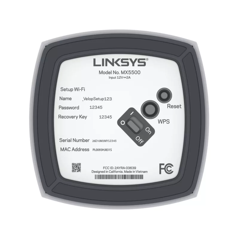 Linksys AX5400 Whole Home Mesh WiFi 6 Sistema dual band, pack de 2