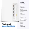 Linksys AX5400 Whole Home Mesh WiFi 6 Sistema dual band, pack de 2