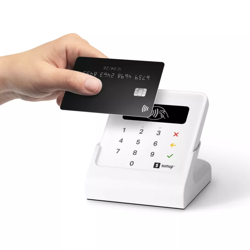 SumUp Air y base de carga, Bluetooth, comunicación de campo cercano (NFC), 1 m, Blanco, 141 g