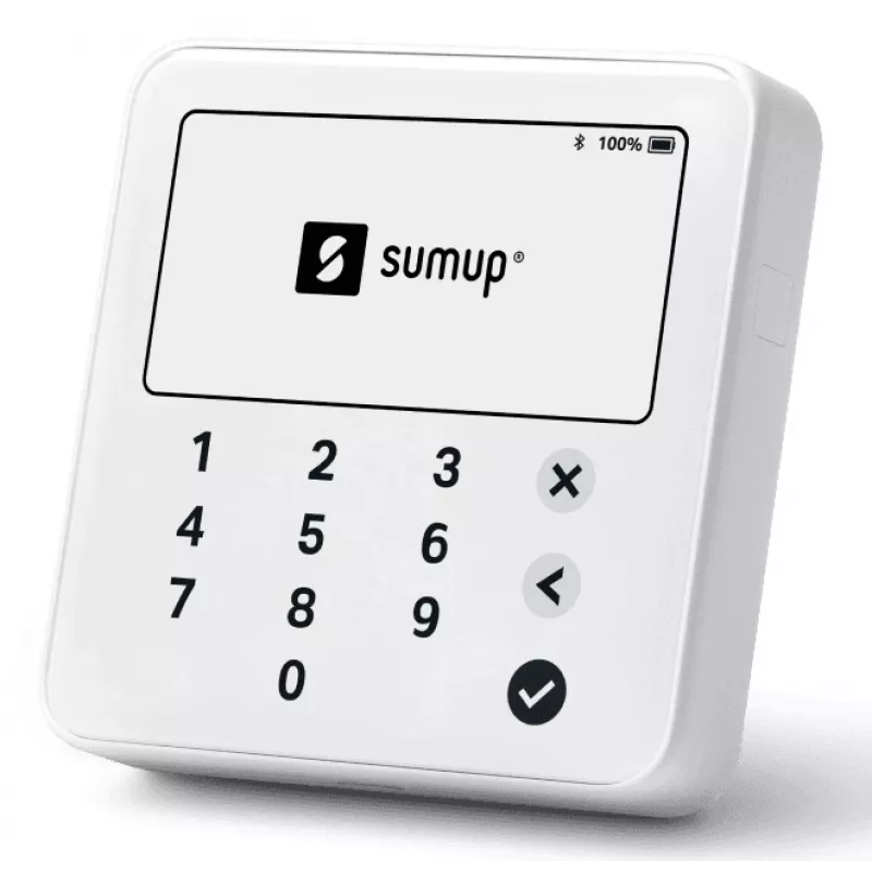 SumUp Solo Lite Lector de tarjetas inteligente Batería Bluetooth Blanco