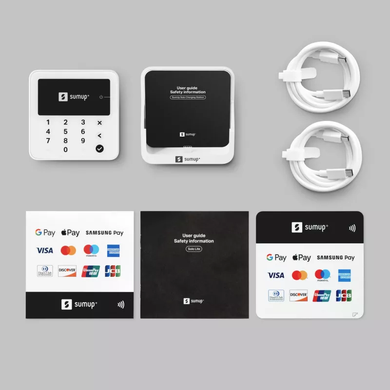 SumUp Solo Lite Lector de tarjetas inteligente Batería Blanco