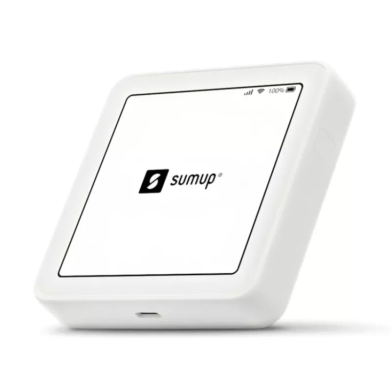 SumUp Solo Lector de tarjetas inteligente Batería Wi-Fi Blanco