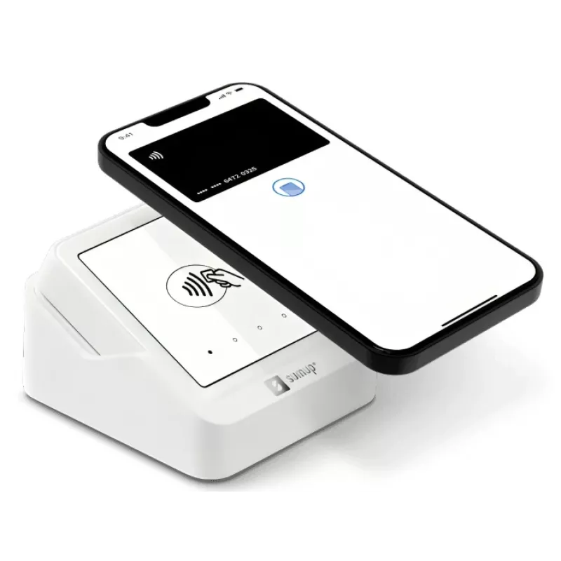 SumUp Solo Lector de tarjetas inteligente Batería Wi-Fi Blanco