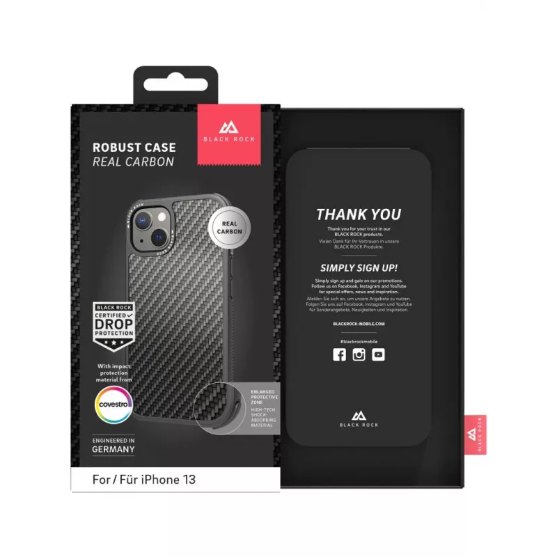 Hama Robust Real Carbon Funda para móvil 15,5 cm (6,1