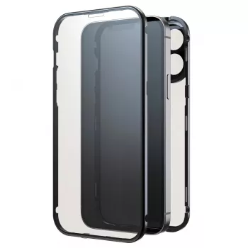 Hama 360° Glas funda para móvil cubierta negra para iPhone 15 Pro Max 6,7