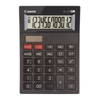 Canon AS-120 II DBL mini calculadora de sobremesa, negro