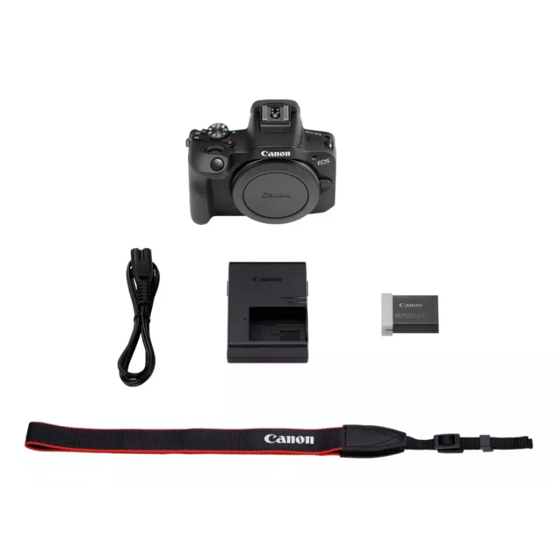 Cuerpo de cámara sin espejo Canon EOS R100, 24,1 MP CMOS, 6000×4000, 4K, negro