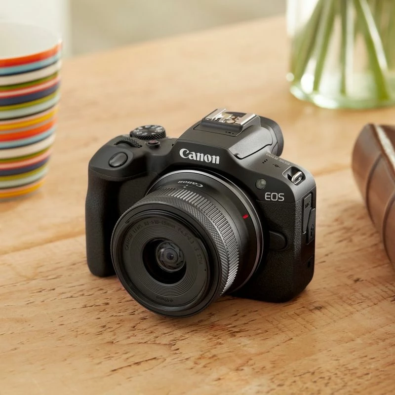 Cuerpo de cámara sin espejo Canon EOS R100, 24,1 MP CMOS, 6000×4000, 4K, negro