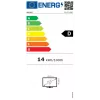 Monitor LCD Sharp MultiSync E244FL de 61 cm (24 pulgadas) Full HD 1920x1080 panel VA 6 ms hub USB 3.2 VESA altura ajustable, negro
