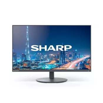 Monitor LCD Sharp MultiSync E244FL de 61 cm (24 pulgadas) Full HD 1920x1080 panel VA 6 ms hub USB 3.2 VESA altura ajustable, negro