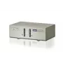 ATEN KVM USB VGA de 2 puertos con audio (cable KVM incluido), 2048 x 1536 píxeles, QXGA, 0,142 W, gris