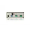 ATEN KVM USB VGA de 2 puertos con audio (cable KVM incluido), 2048 x 1536 píxeles, QXGA, 0,142 W, gris