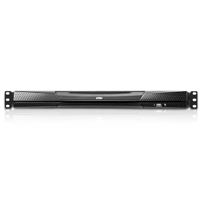 ATEN switch KVM Over IP LCD Cat5e/6 de 16 puertos 19 pulgadas (doble rail)