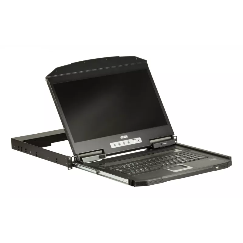 ATEN CL3100NX consola de rack 47 cm (18,5 pulgadas) 1366 x 768 píxeles metal, plástico negro 1 HE