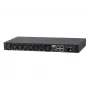 ATEN 32A 8 tomas 1HE Metered eco PDU, Metered, 1HE, negro, LCD, 8 salidas AC, conector hembra C13, conector hembra C19