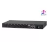 ATEN 32A 8 tomas 1HE Metered eco PDU, Metered, 1HE, negro, LCD, 8 salidas AC, conector hembra C13, conector hembra C19