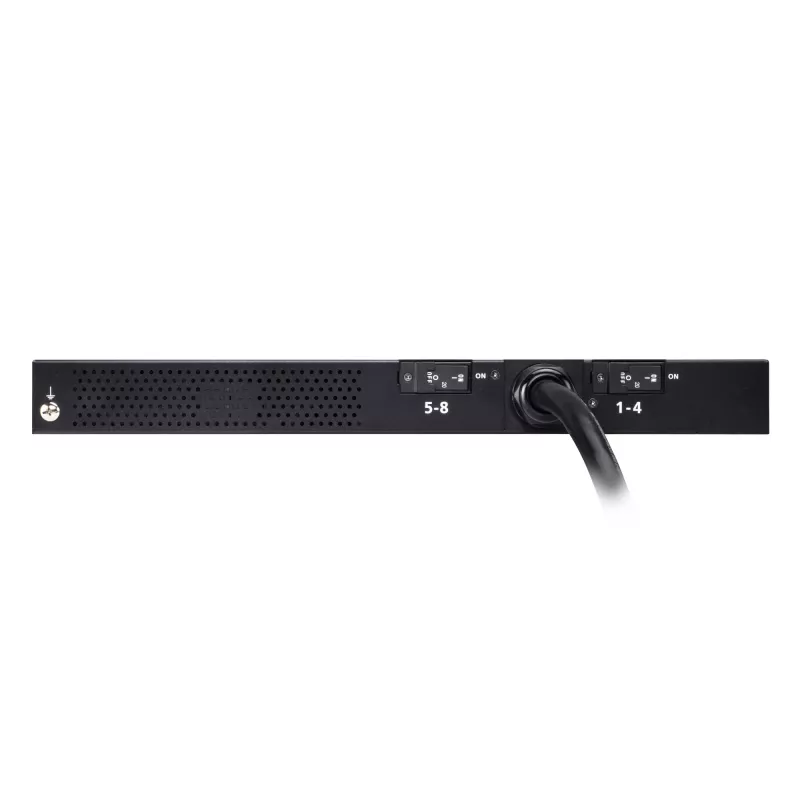 ATEN 32A 8 tomas 1HE Metered eco PDU, Metered, 1HE, negro, LCD, 8 salidas AC, conector hembra C13, conector hembra C19