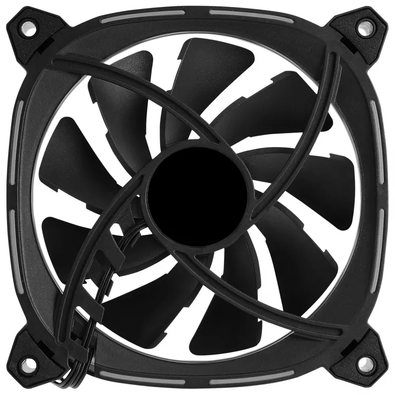 Aerocool ASTRO12 ventilador de PC 12cm LED RGB antivibración 6 Pins negro