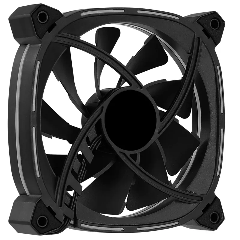 Aerocool ASTRO12 ventilador de PC 12cm LED RGB antivibración 6 Pins negro