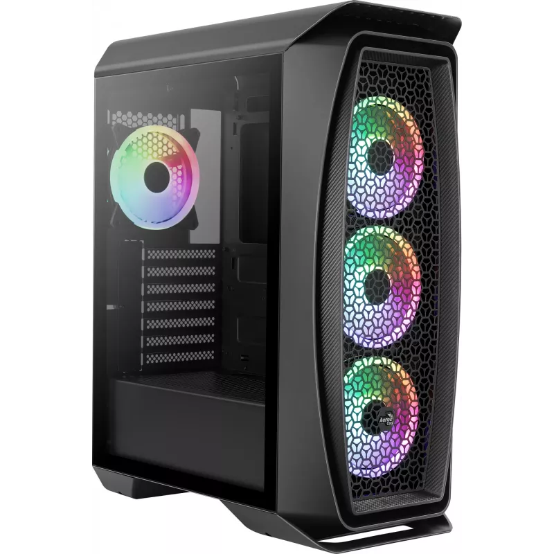 Aerocool Aero One Duo Caja de PC ATX 4 ventiladores ARGB 12 cm + rejilla frontal