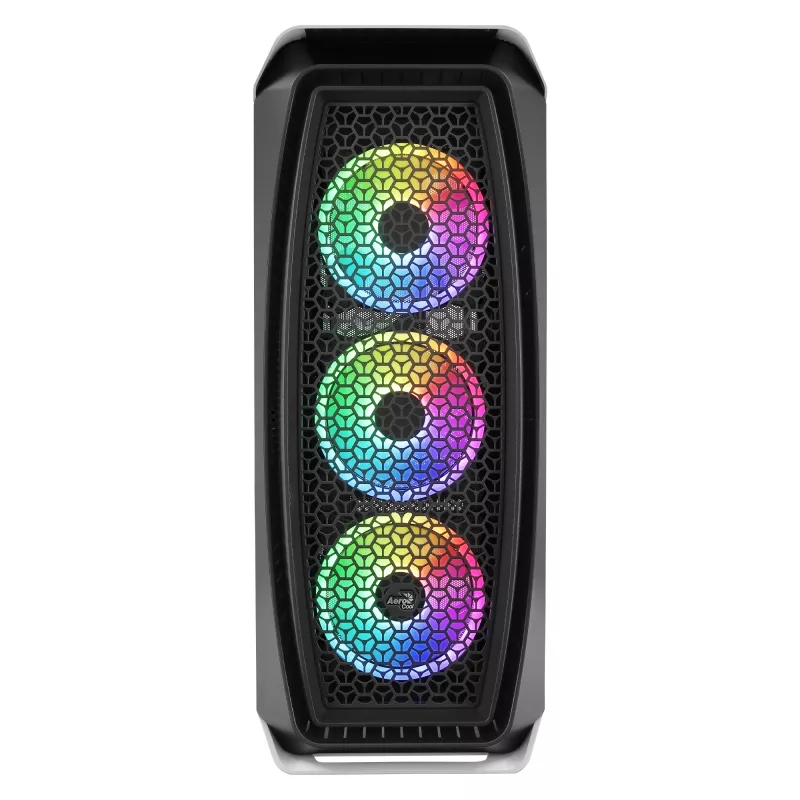 Aerocool AEROONEDUOWHV1 Caja gaming ATX 4 ventiladores ARGB Blanca