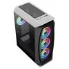 Aerocool AEROONEDUOWHV1 Caja gaming ATX 4 ventiladores ARGB Blanca