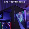 Aerocool Glider Cristal Templado Negro