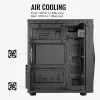 Aerocool Glider Cristal Templado Negro