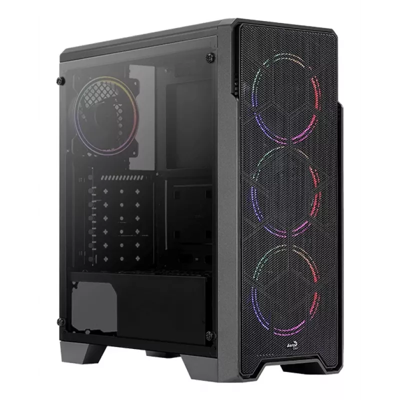 Aerocool Ore Cristal Templado Midi Tower Negro