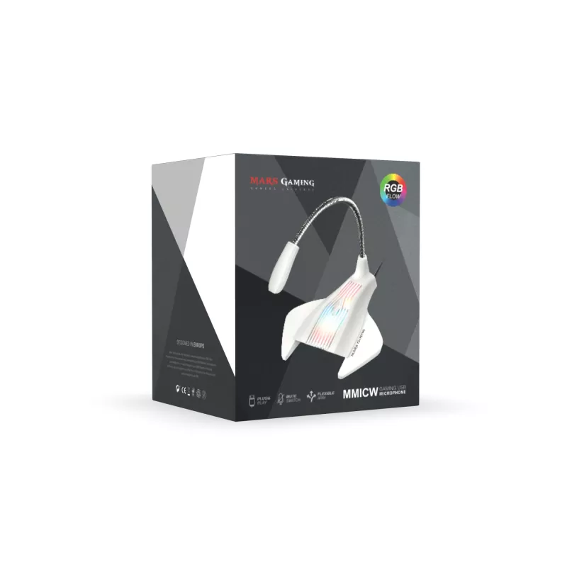 Mars Gaming MMICW Micrófono Blanco Micrófono de mesa