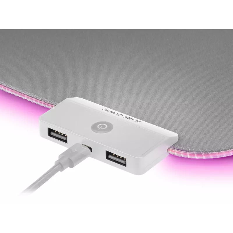 Mars Gaming MMPRGB2S RGB Alfombrilla de ratón XXL Silver
