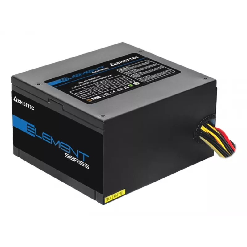 Chieftec ELP-500S Fuente de alimentación 500 W 20+4 Pin ATX PS/2 Negra