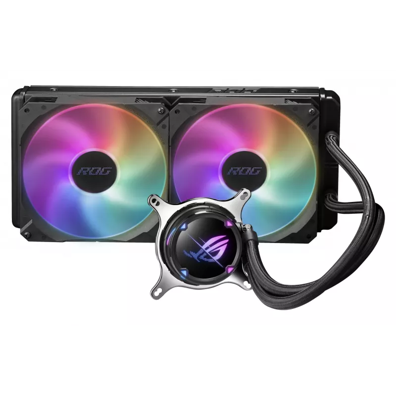 ASUS ROG STRIX LC II 280 ARGB Refrigeración líquida todo en uno para procesador 14 cm Negro 1 ud.