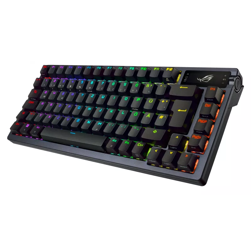 ASUS ROG AZOTH Teclado Gaming USB RF Wireless Bluetooth Negro 75% (teclado nórdico)