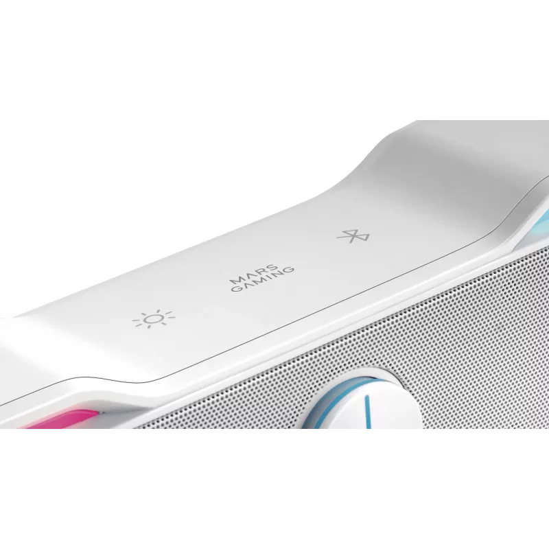 Mars Gaming MSBX, barra de sonido con altavoces blanca 10W, 10 W, 10 W, Blanca, Con cable e inalámbrica, 435 mm, 85 mm