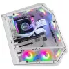 Mars Gaming MC51W Caja gaming ATX para PC blanca con doble cristal templado, 5 ventiladores RGB de 12 cm
