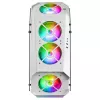 Mars Gaming MC51W Caja gaming ATX para PC blanca con doble cristal templado, 5 ventiladores RGB de 12 cm