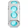 Mars Gaming MC51W Caja gaming ATX para PC blanca con doble cristal templado, 5 ventiladores RGB de 12 cm