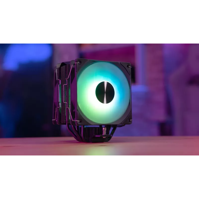 Aerocool Rime 4 disipador de CPU dual de 12 cm negro 1 ud.