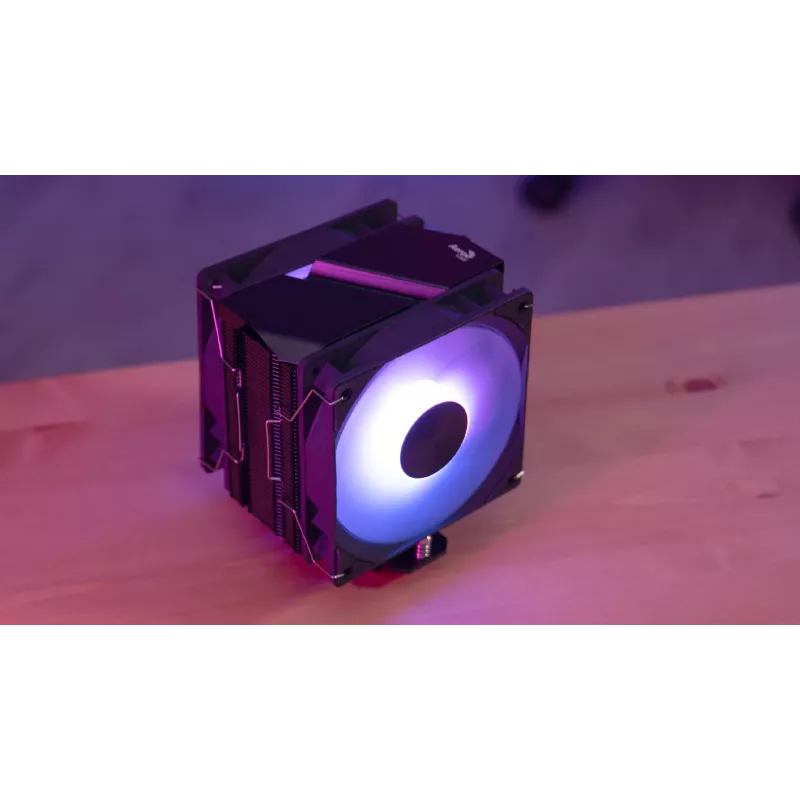 Aerocool Rime 4 disipador de CPU dual de 12 cm negro 1 ud.