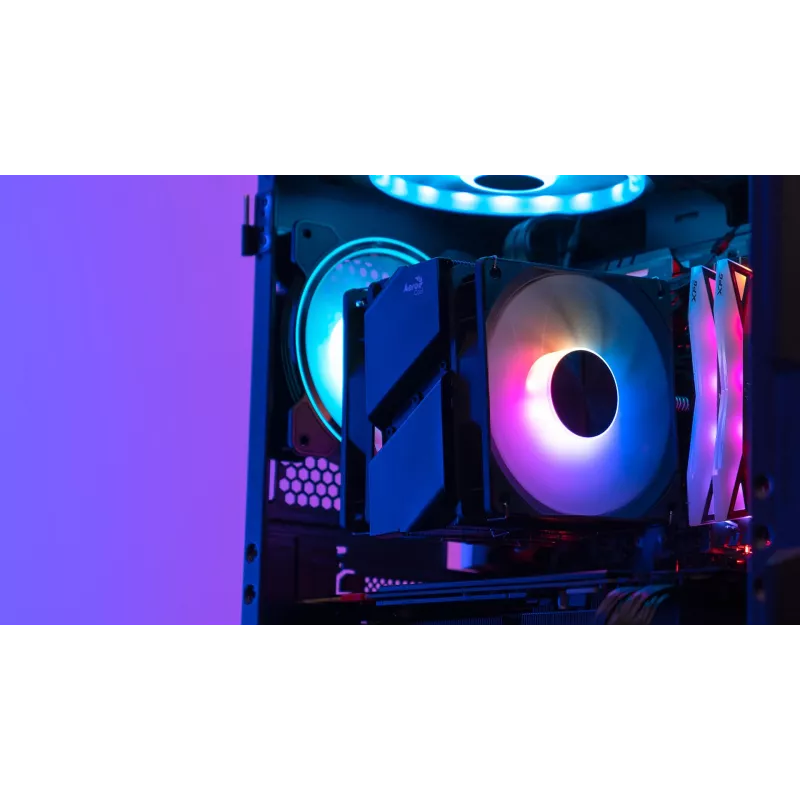 Aerocool Rime 4 disipador de CPU dual de 12 cm negro 1 ud.