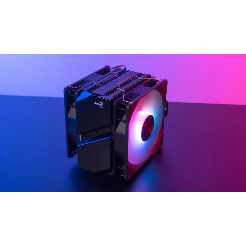 Aerocool Rime 4 disipador de CPU dual de 12 cm negro 1 ud.