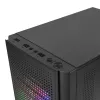Mars Gaming MC300 caja de PC micro ATX con cristal templado 3 ventiladores FRGB negra
