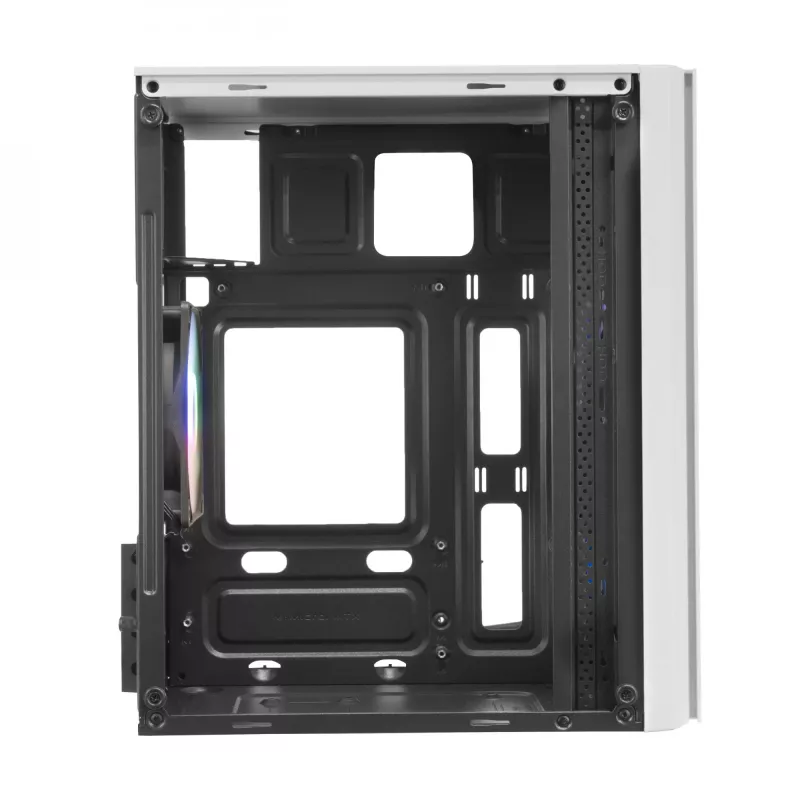 Mars Gaming MC300W caja micro-ATX con cristal templado, 3 ventiladores FRGB, blanca