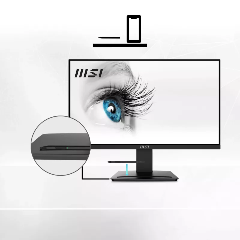 MSI Pro MP2412 monitor de ordenador 60,5 cm (23,8 inch) 1920 x 1080 píxeles Full HD LCD negro
