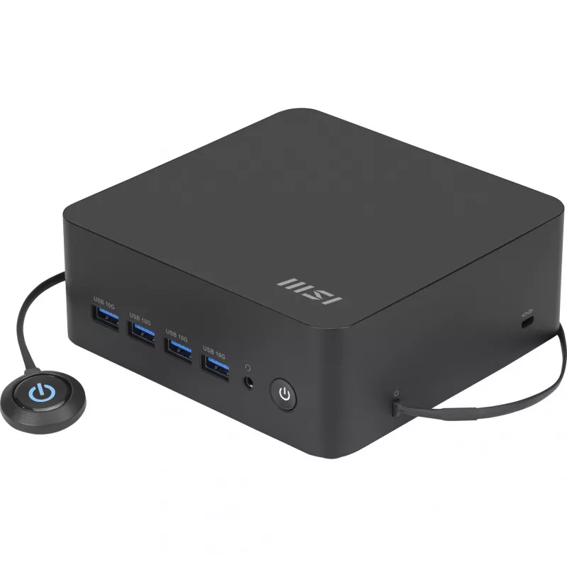 Mini PC Barebone MSI Cubi Z AI con AMD Ryzen 7 8845HS – sistema modular compacto para memoria y almacenamiento personalizados