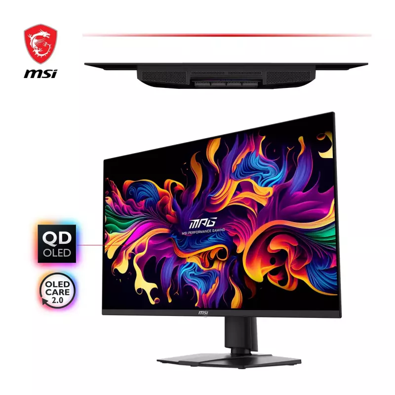 MSI MPG 271QRXDE QD-OLED Monitor de ordenador 67,3 cm (26,5 inch) 2560 x 1440 píxeles Wide Quad HD Negro