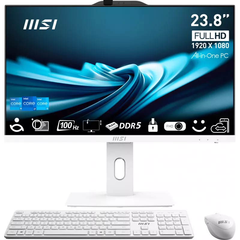PC Todo en Uno MSI PRO AP241P 14M — Intel Core i5-14400, 16GB DDR5 5600MHz, 512GB SSD, Intel UHD, Windows 11 Pro